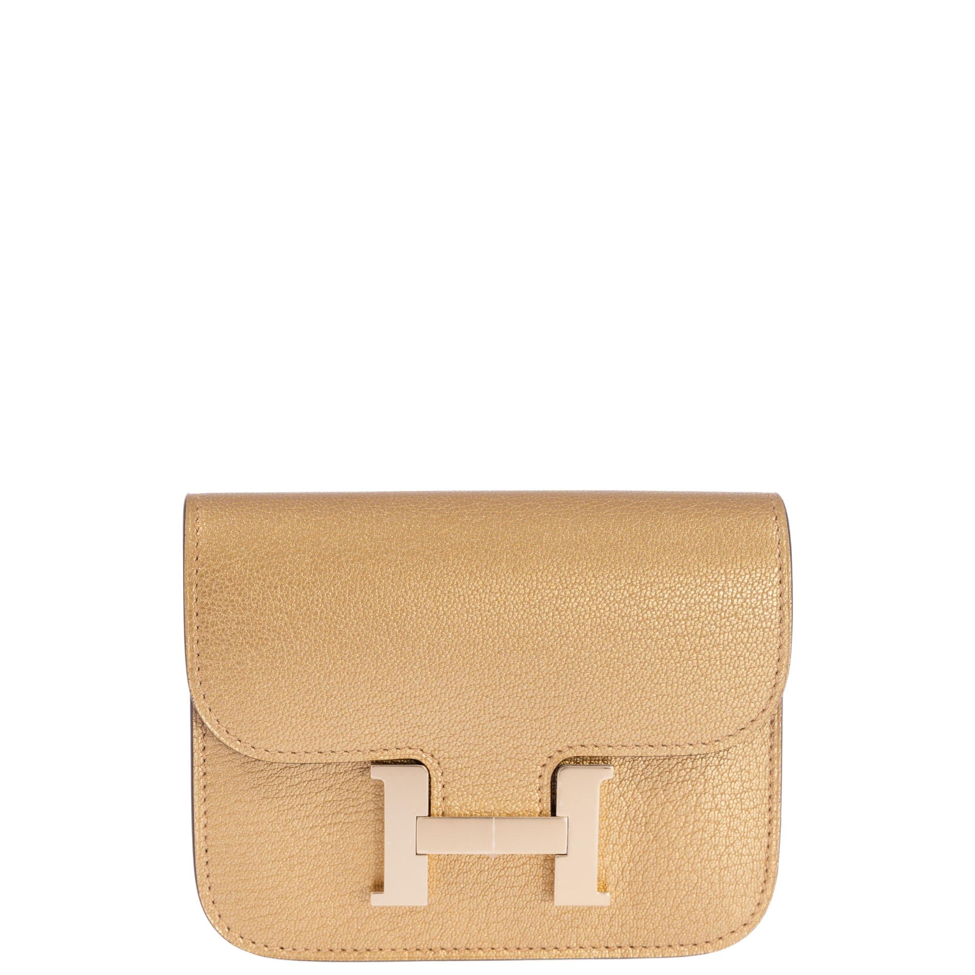 Hermes Hermès Constance Slim Gold Doré in Chamkilight Goatskin Permabrass Hardware