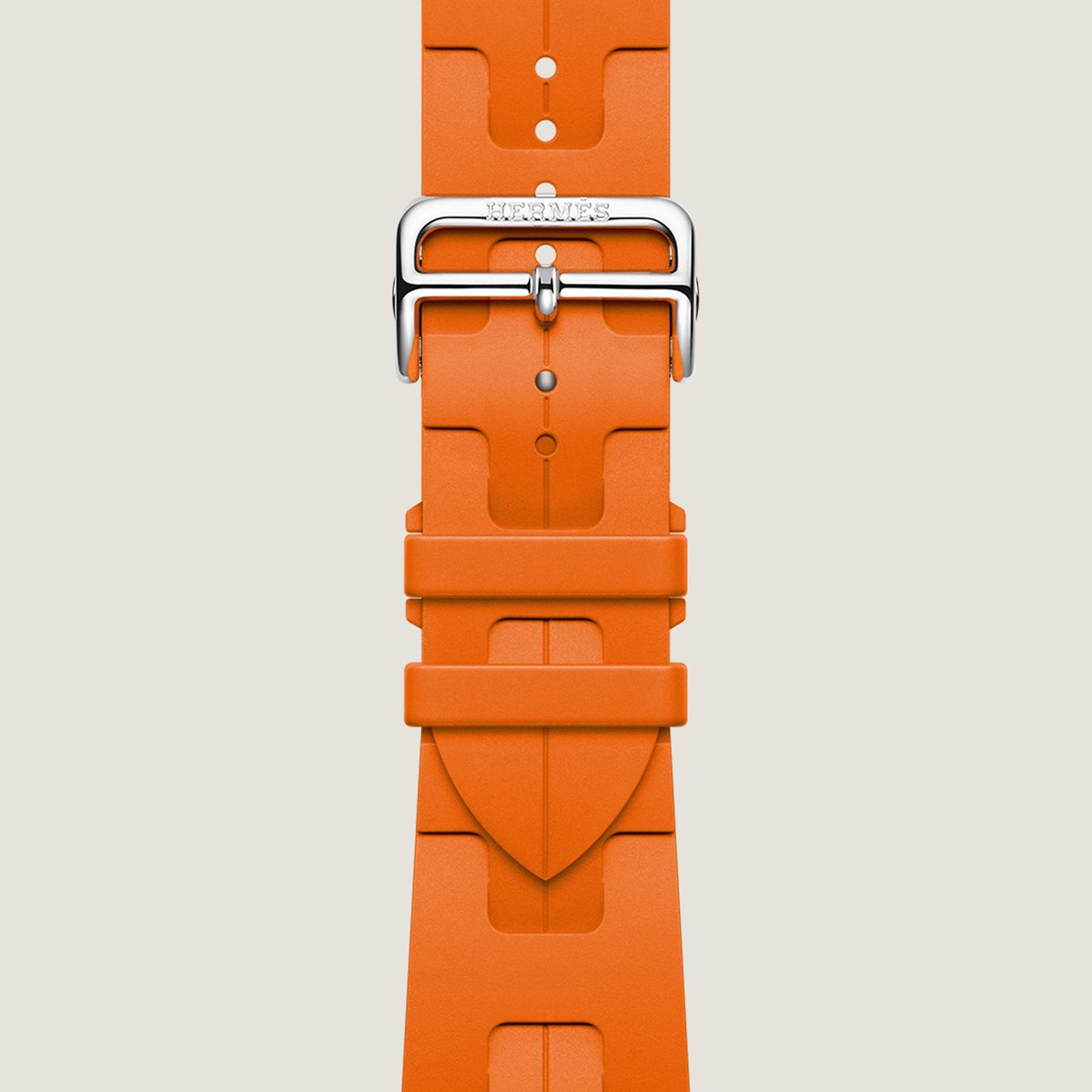 Orange Band Apple Watch Hermès Single Tour 46 mm Deployment Buckle Kilim