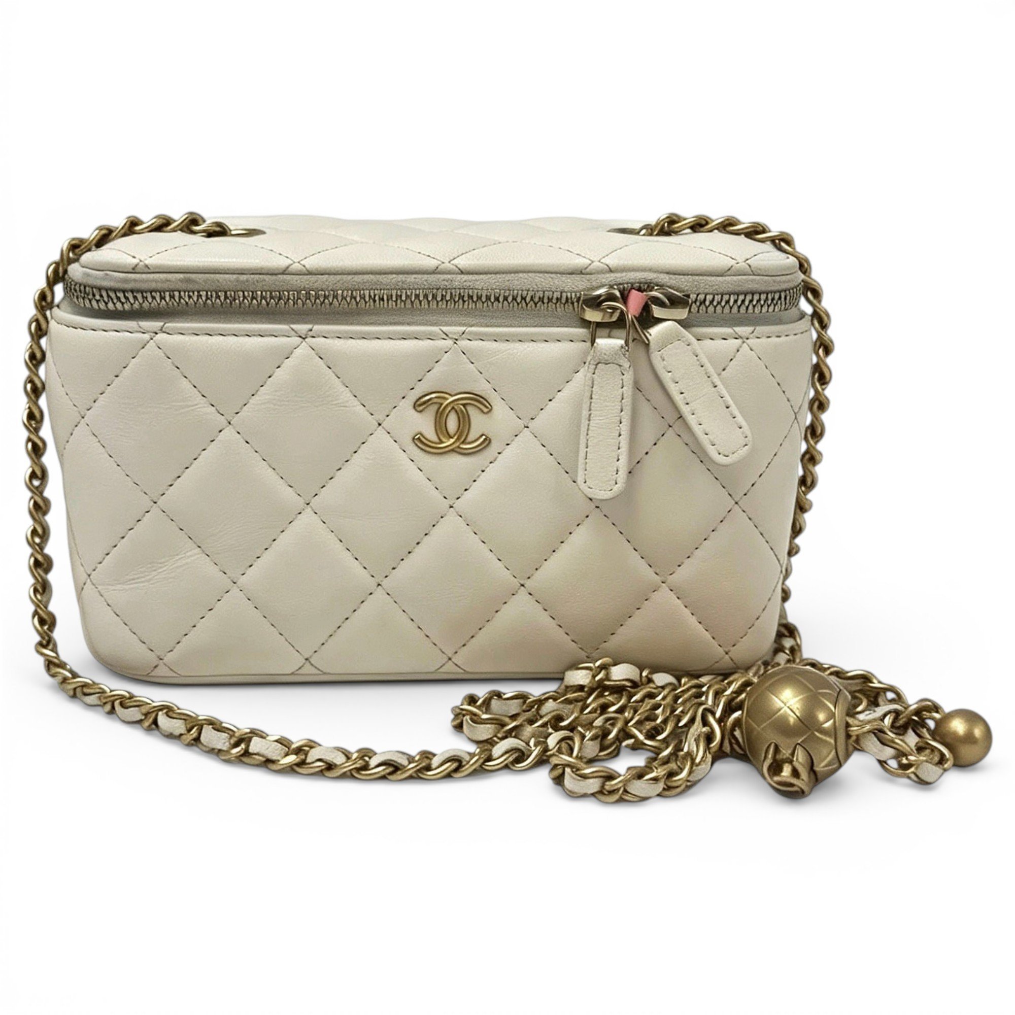 Trendy CC Vanity leather handbag