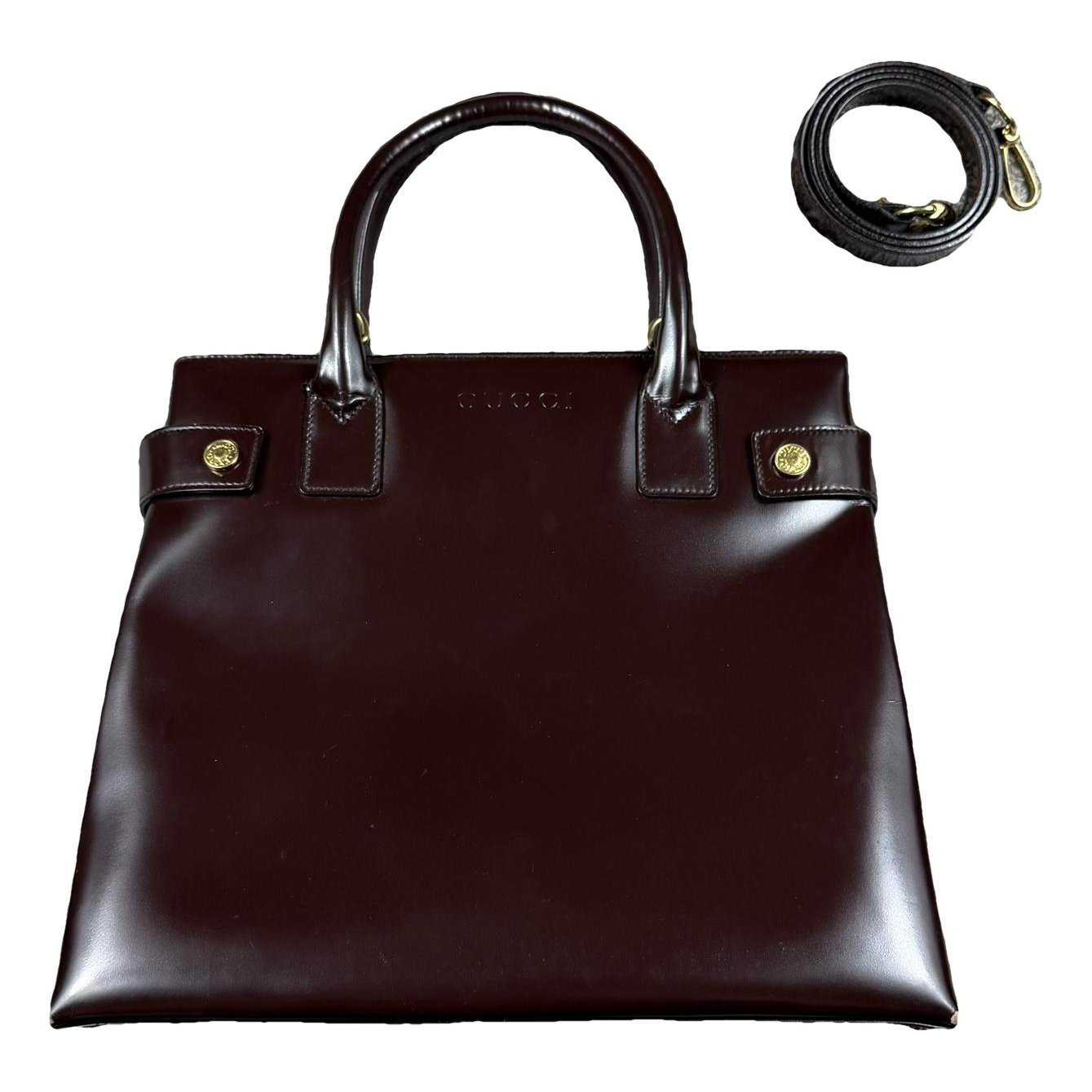Leather tote