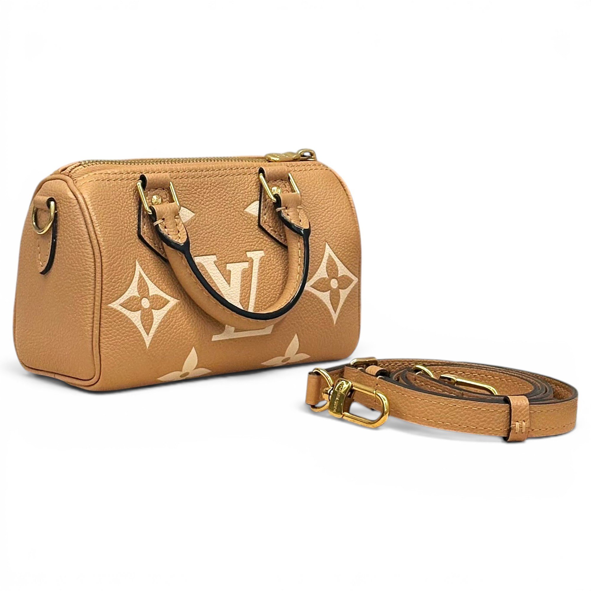 Nano Speedy / Mini HL leather handbag