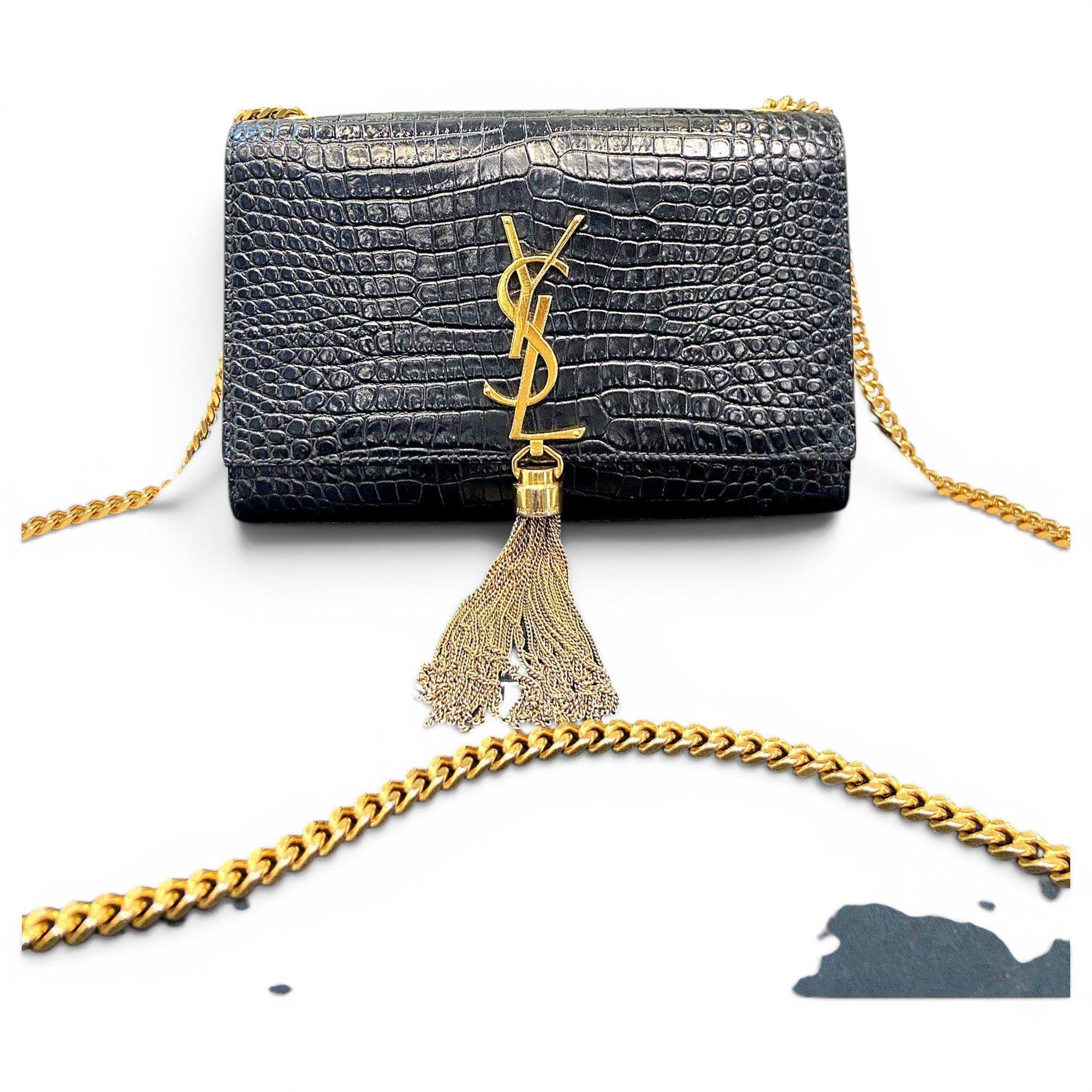 Pompom Kate leather crossbody bag