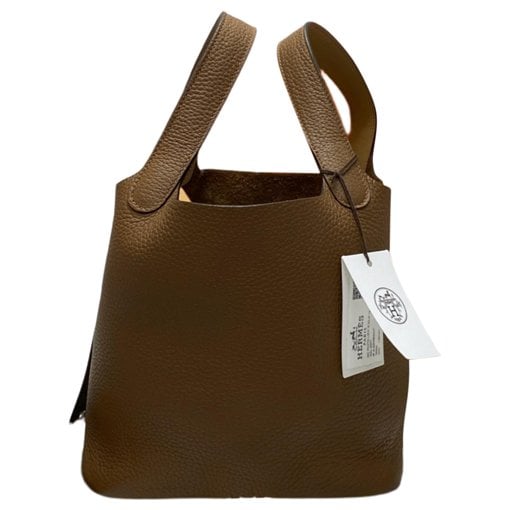 Picotin leather tote
