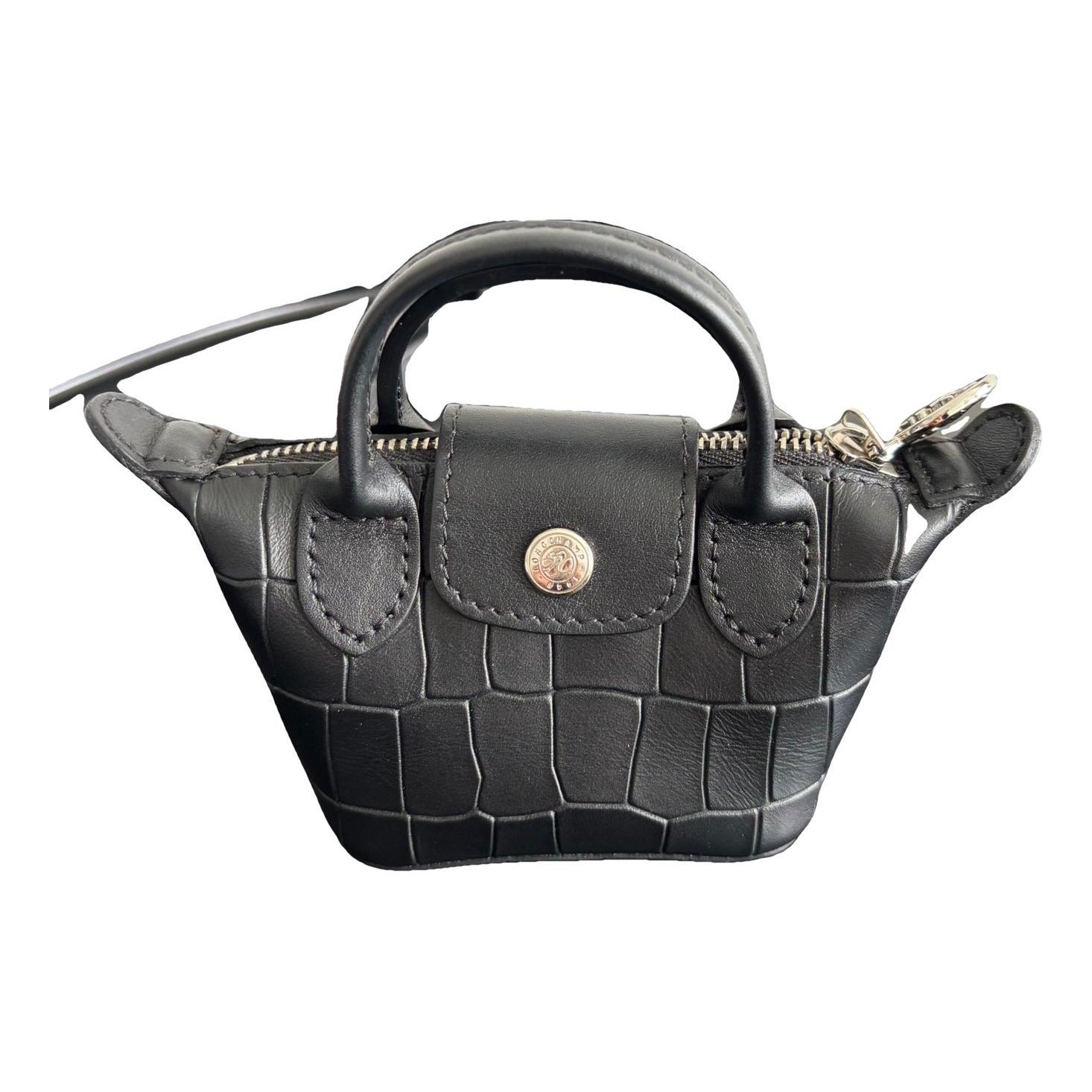 Leather clutch bag