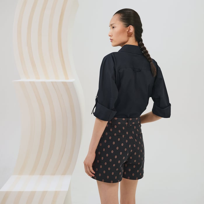 Bleu Gabier "Chaine d'Ancre" Shorts