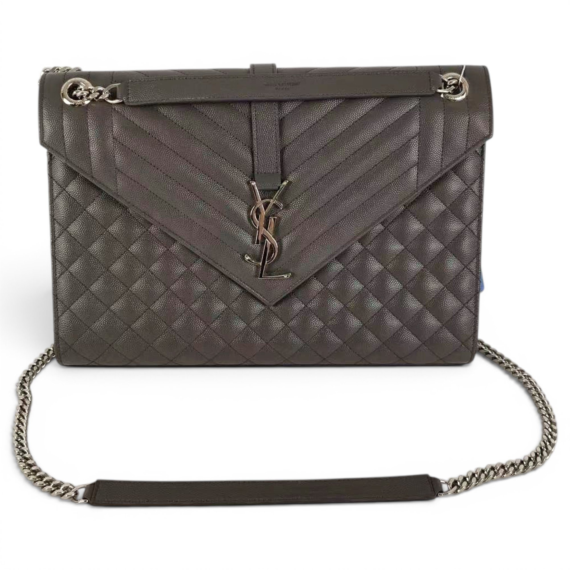 Envelope leather handbag