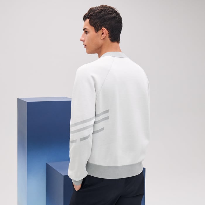 Brume "H Golf" Reversible Crewneck Sweater