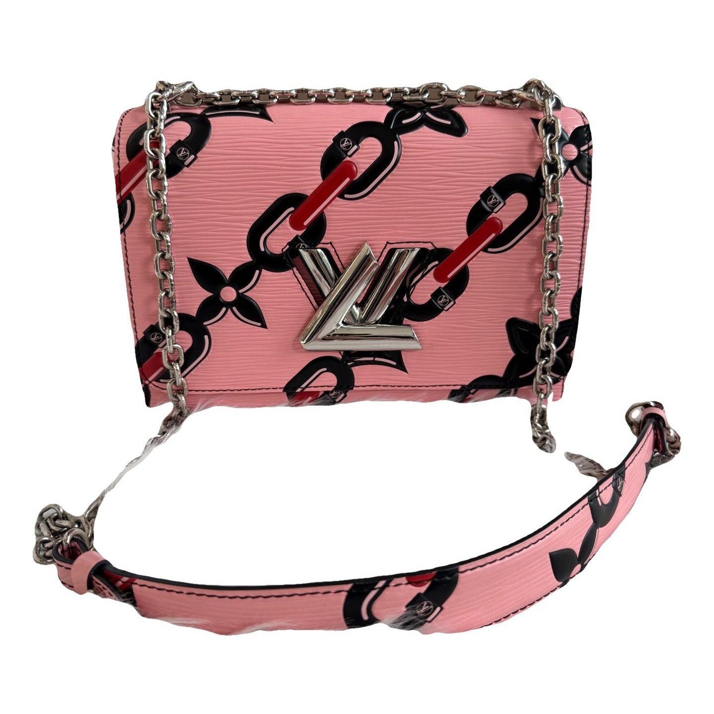 Twist leather handbag