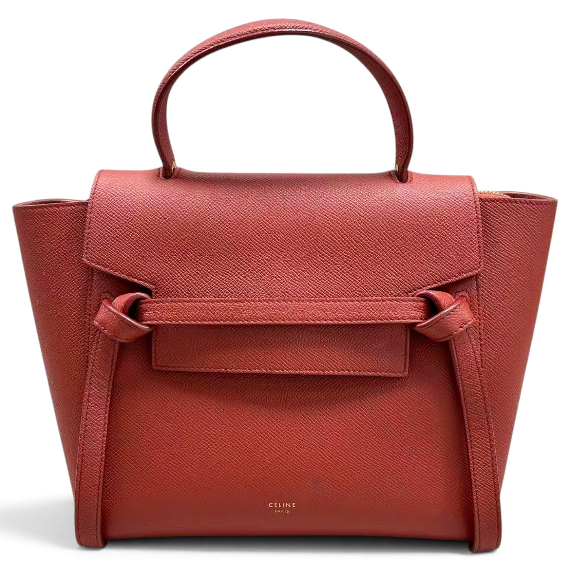 Belt leather handbag