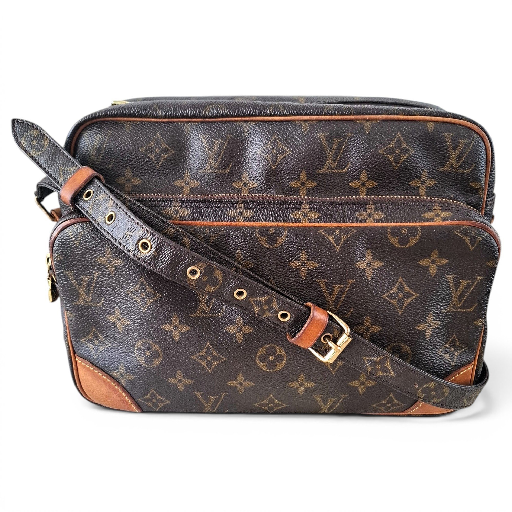 Nile leather crossbody bag