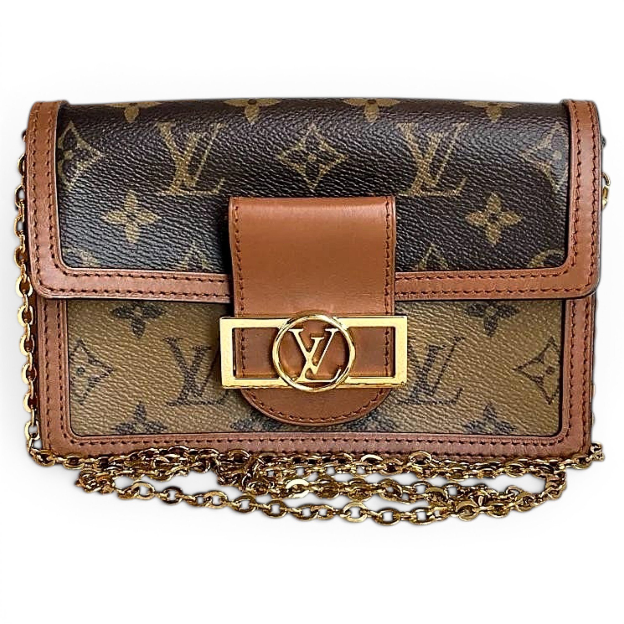 Dauphine leather handbag