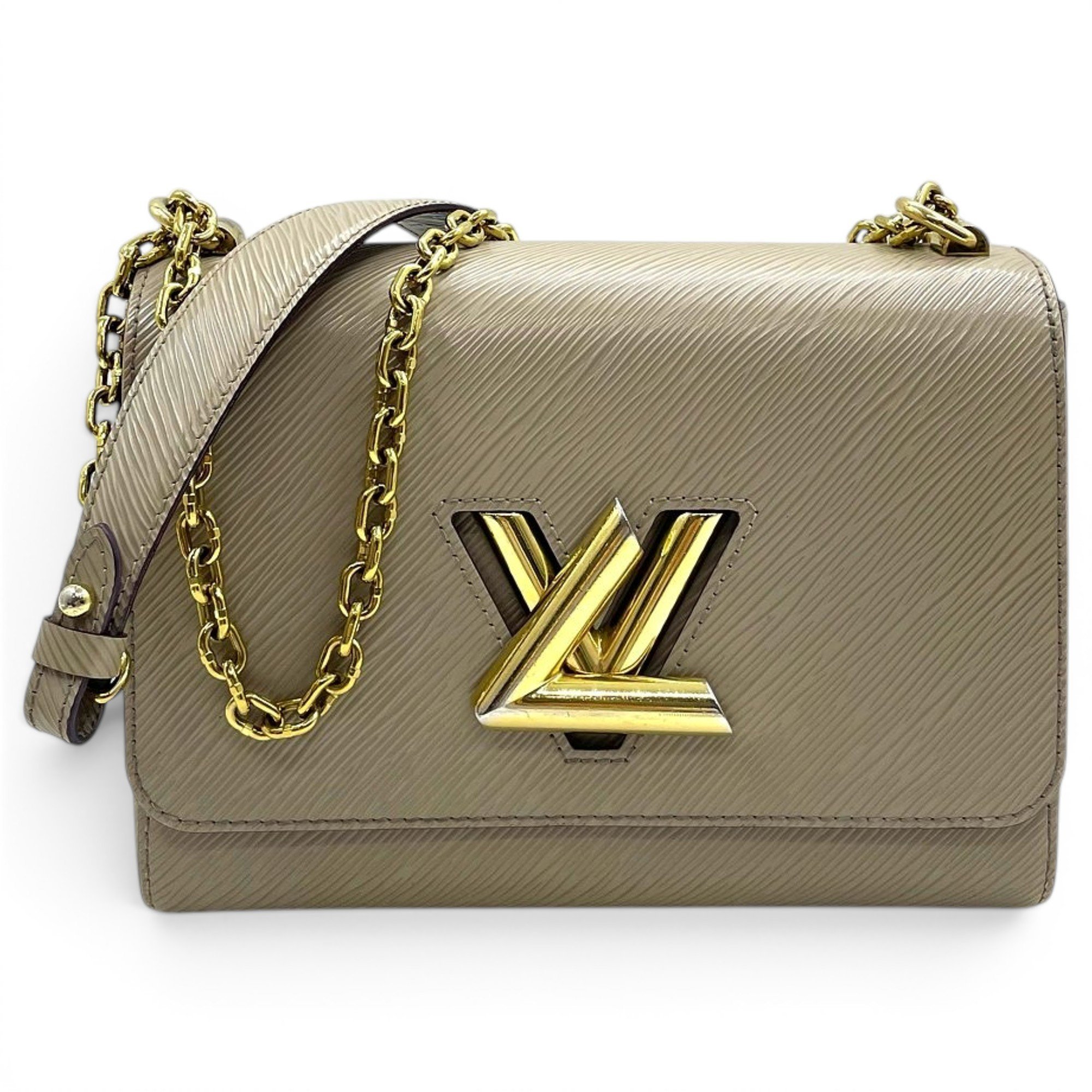 Twist leather handbag