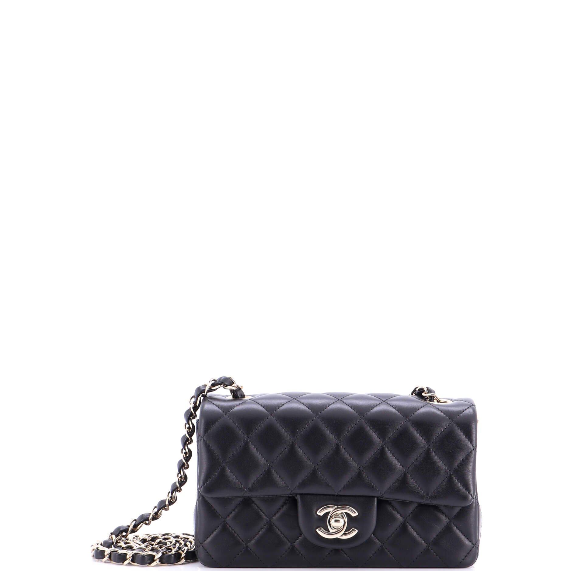 Chanel Classic Single Flap Bag Quilted Lambskin Mini