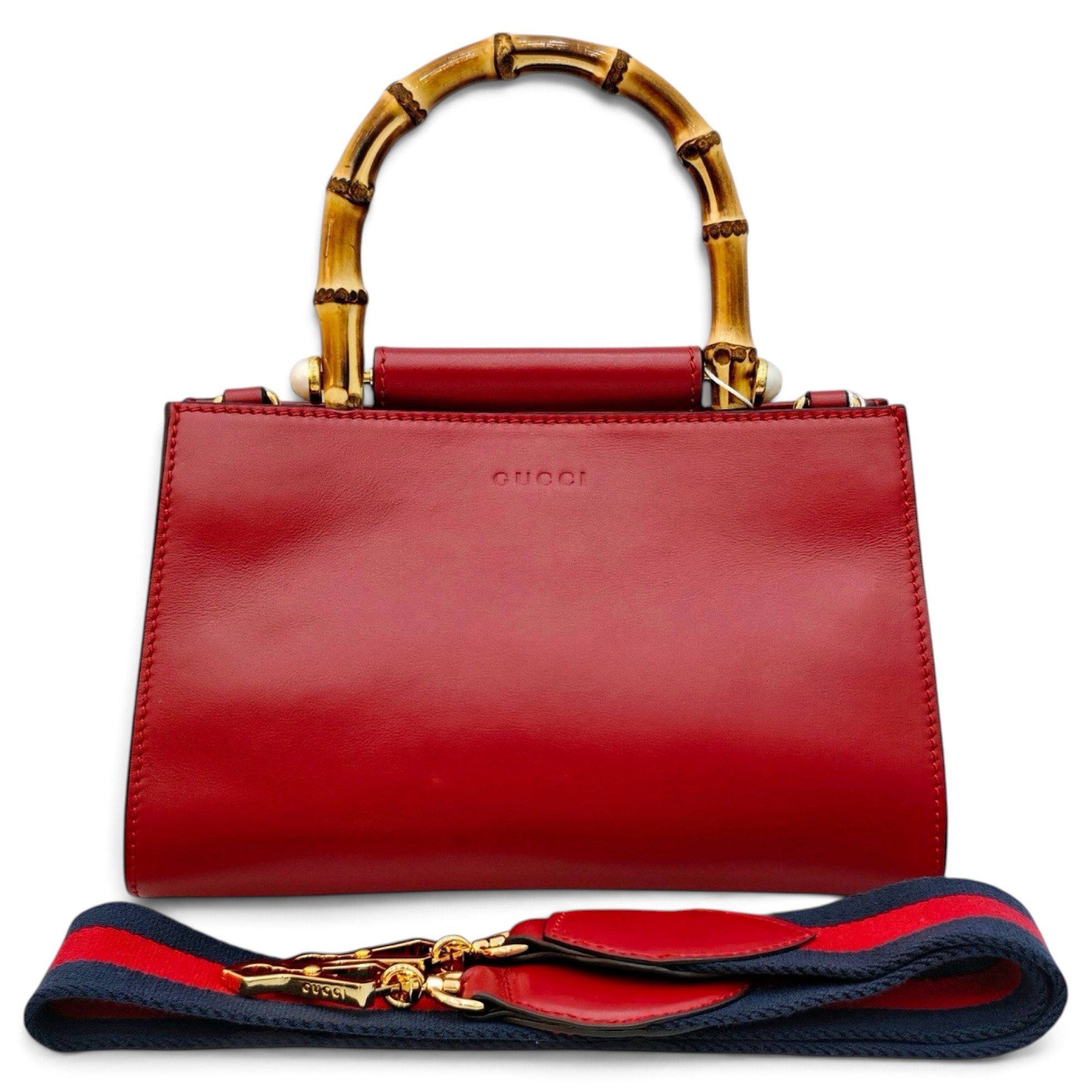 Bamboo leather handbag