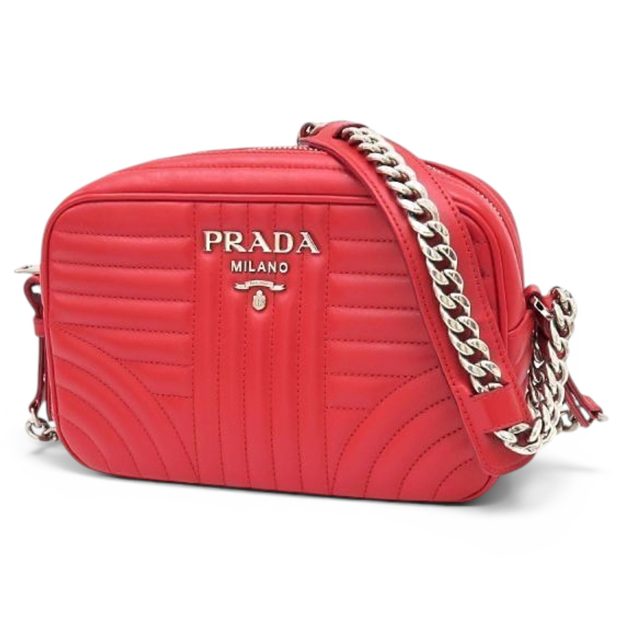 Triangle leather bag