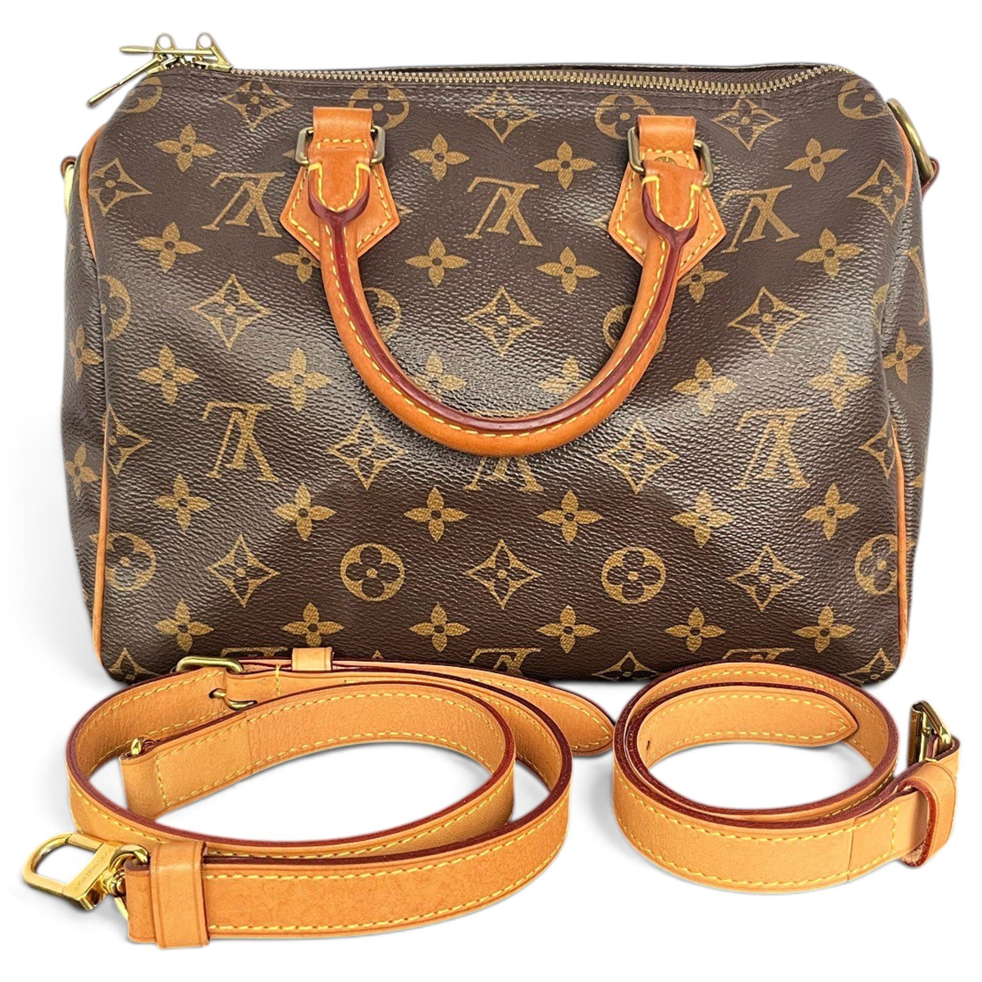 Speedy leather handbag