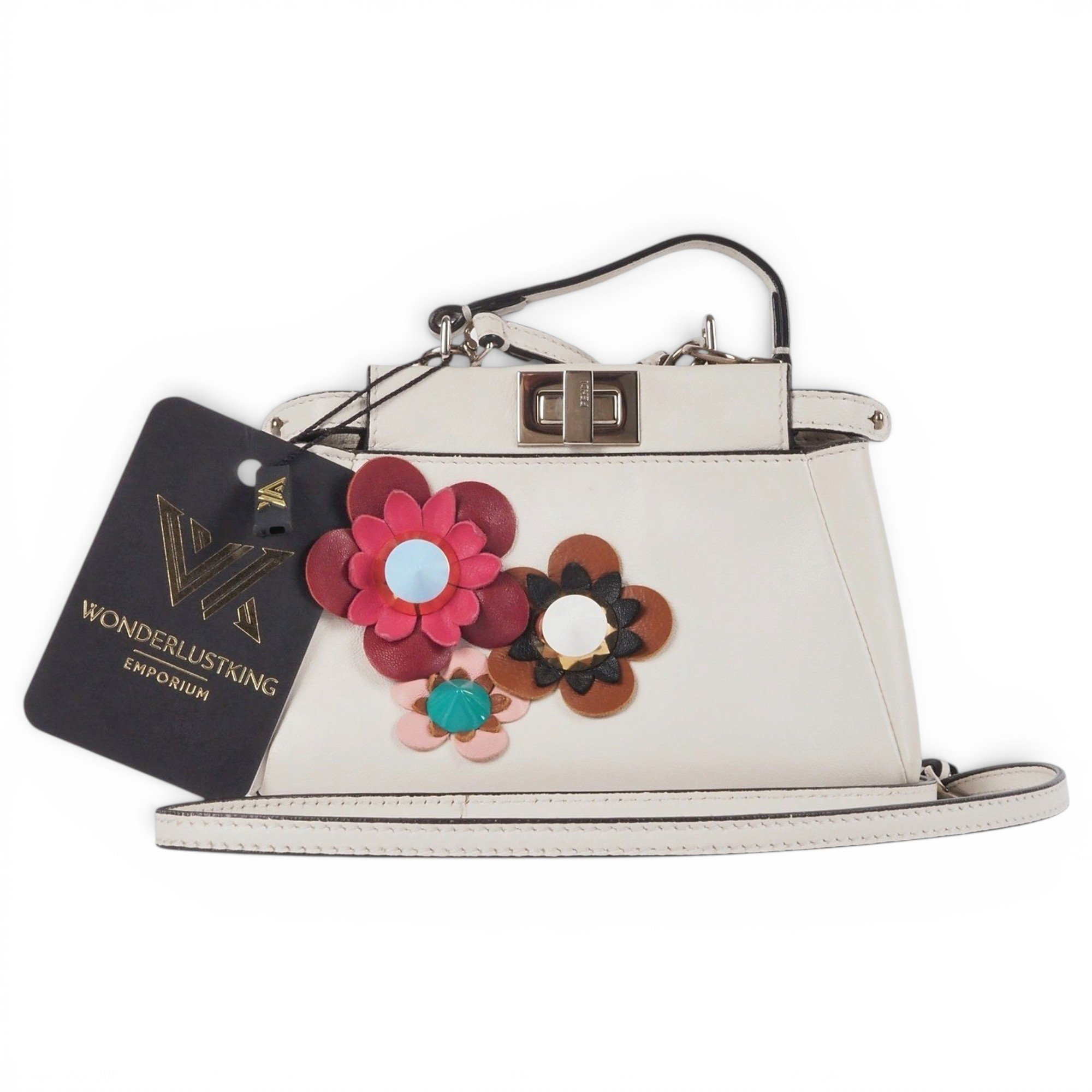 Peekaboo leather handbag