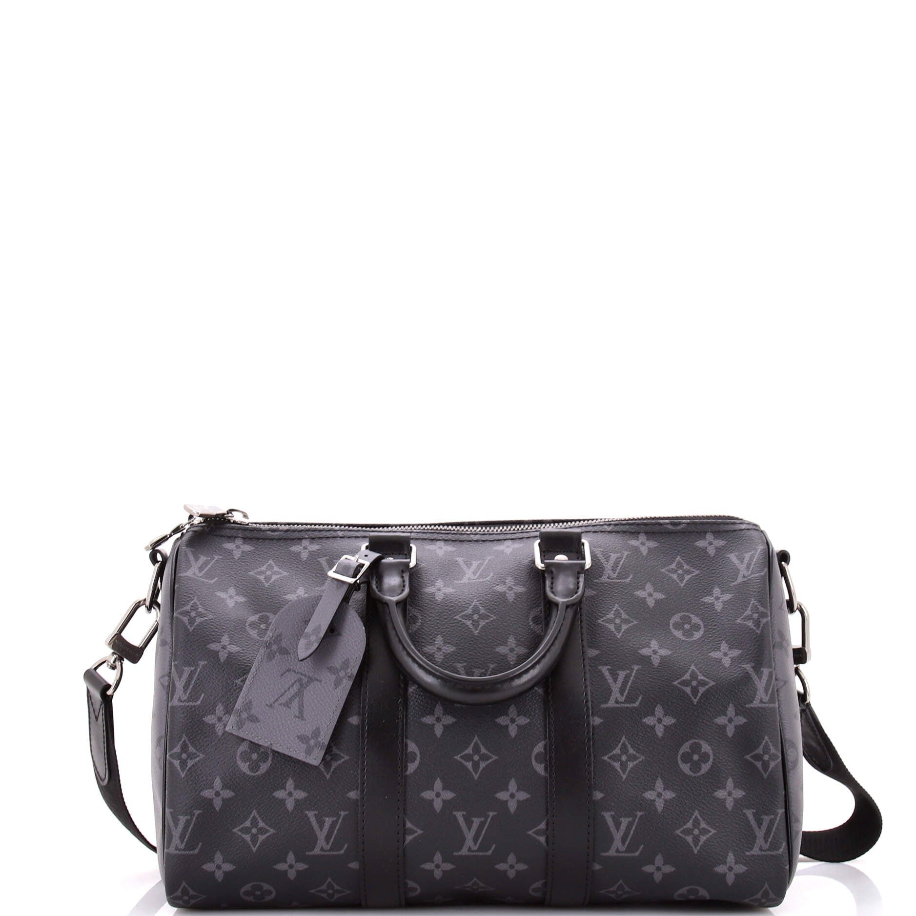 Keepall Bandouliere Bag Reverse Monogram Eclipse Canvas 35