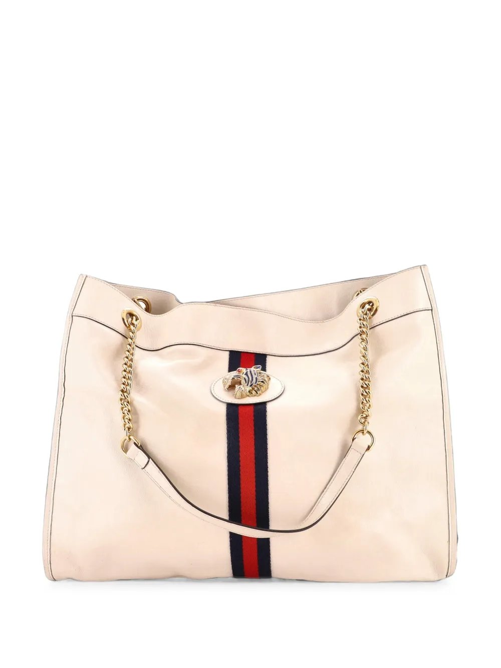 Rajah Chain Leather Large tote bag