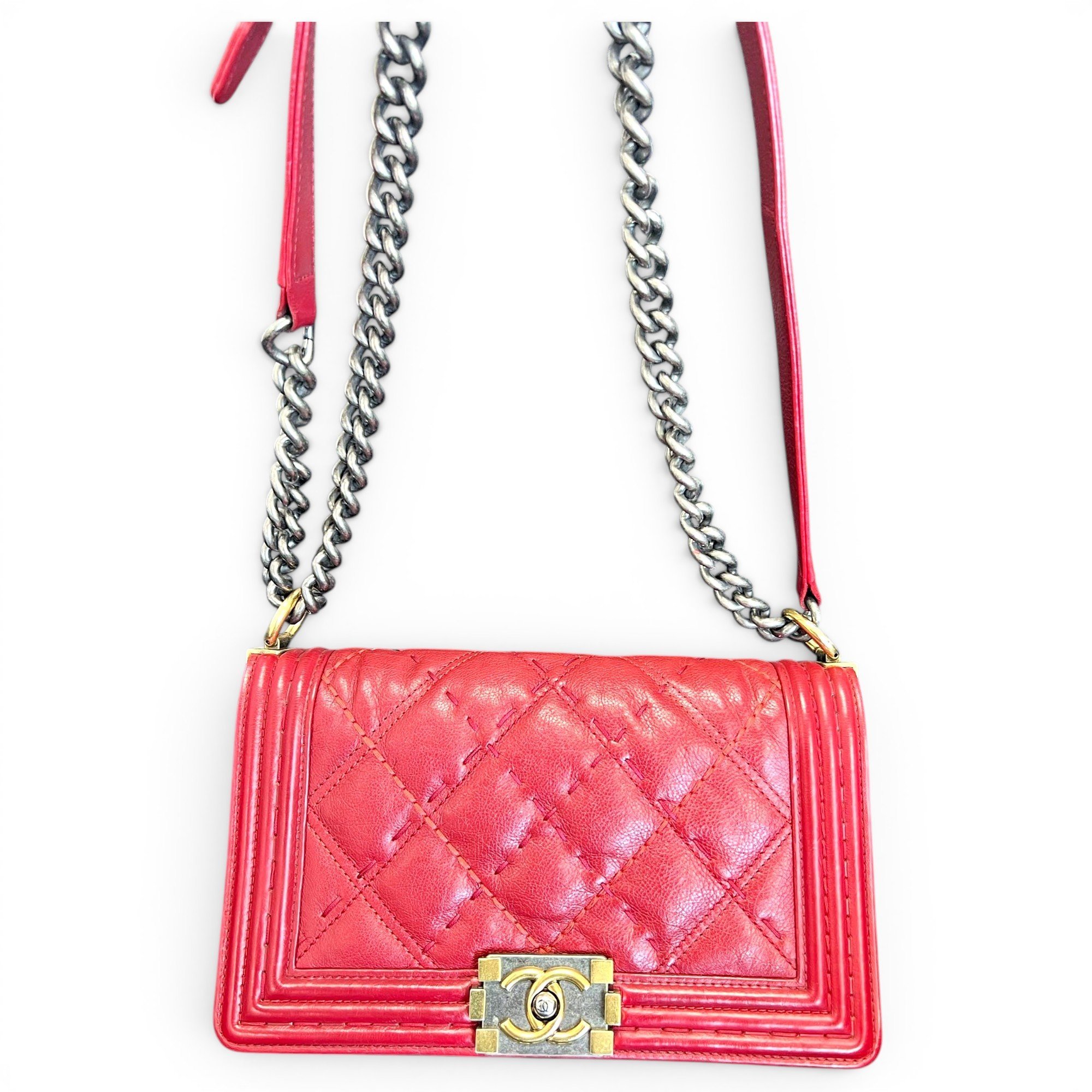 Boy leather crossbody bag