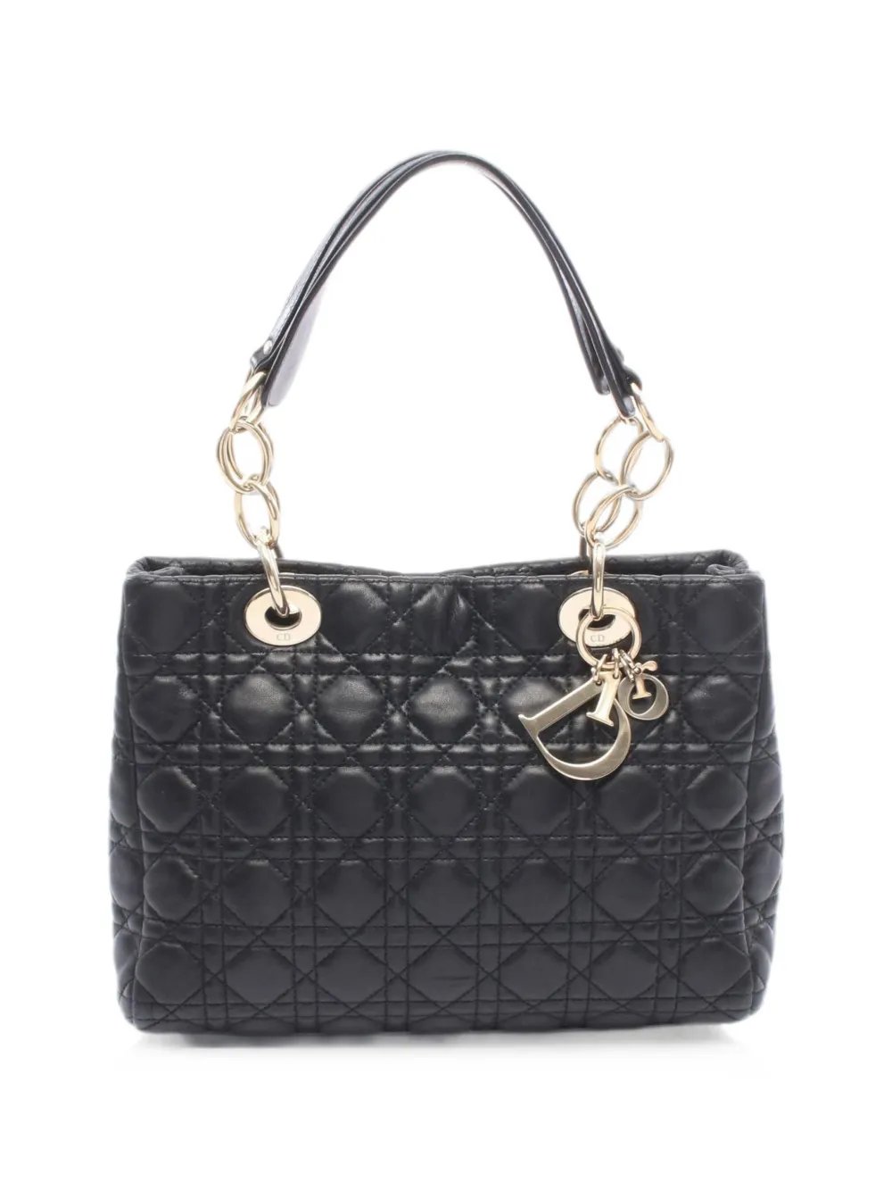 2000s Cannage chain tote bag