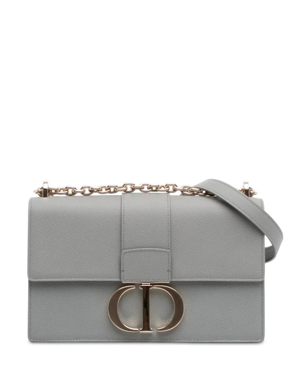 2020 Grained Calfskin 30 Montaigne Chain Flap crossbody bag
