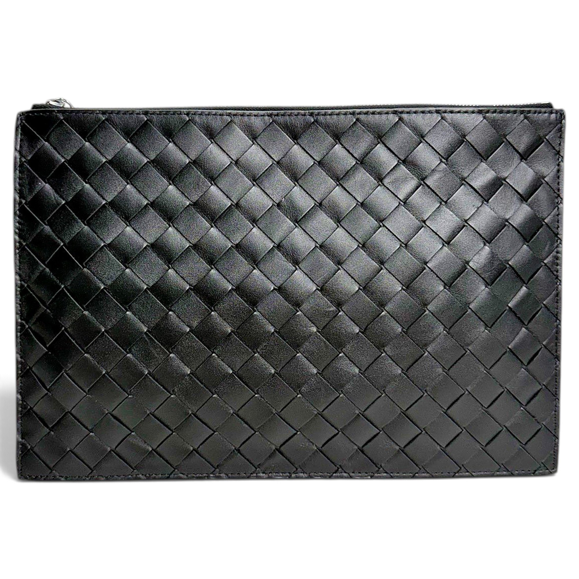 BV Trine leather clutch bag