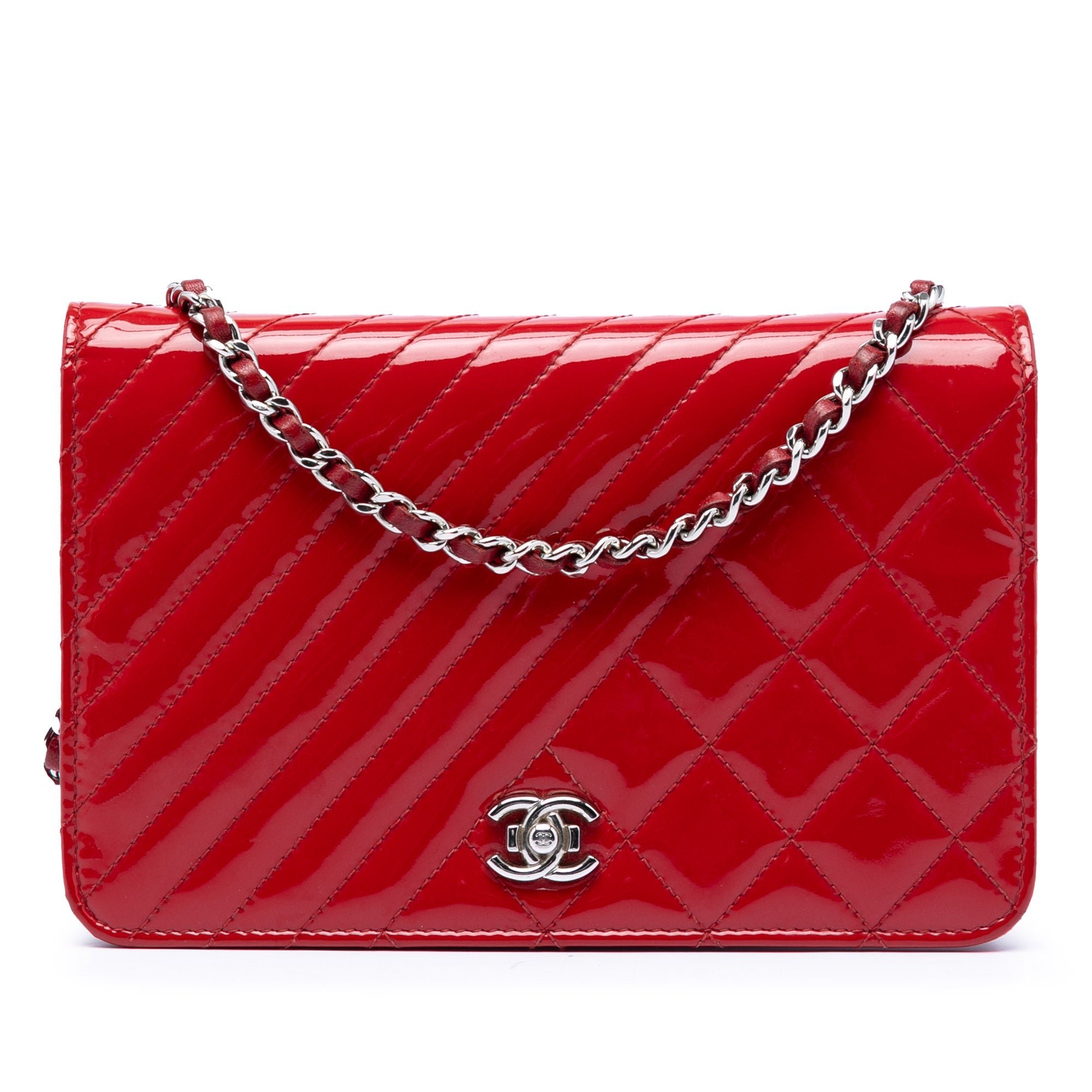 Patent leather handbag