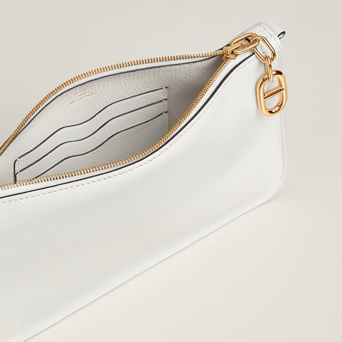New White Zipengo Chaine d'Ancre to Go Pouch