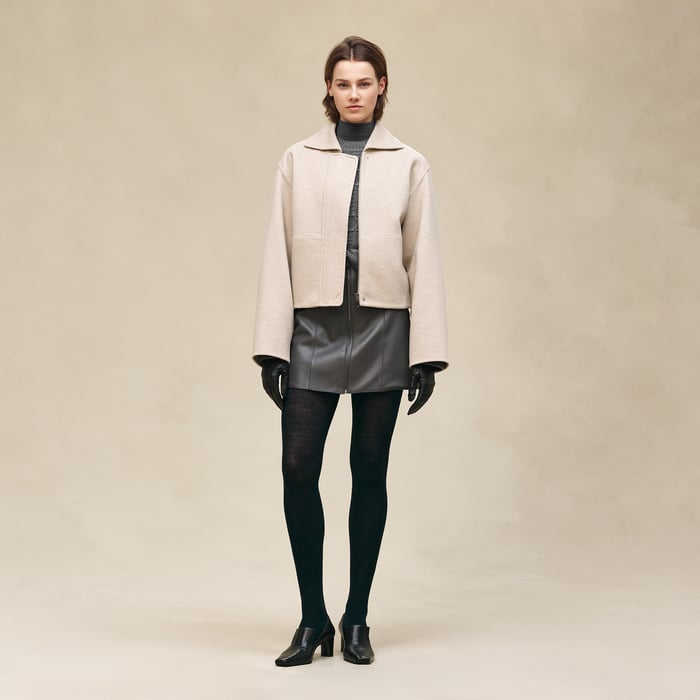 Beige Naturel Cashmere Jacket
