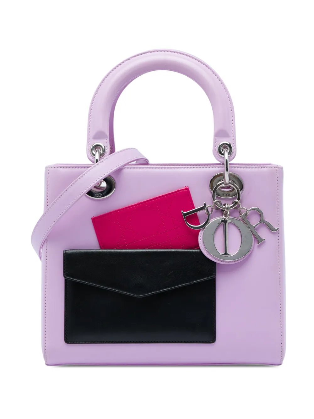 2014 Medium Calfskin Pockets Lady Dior satchel