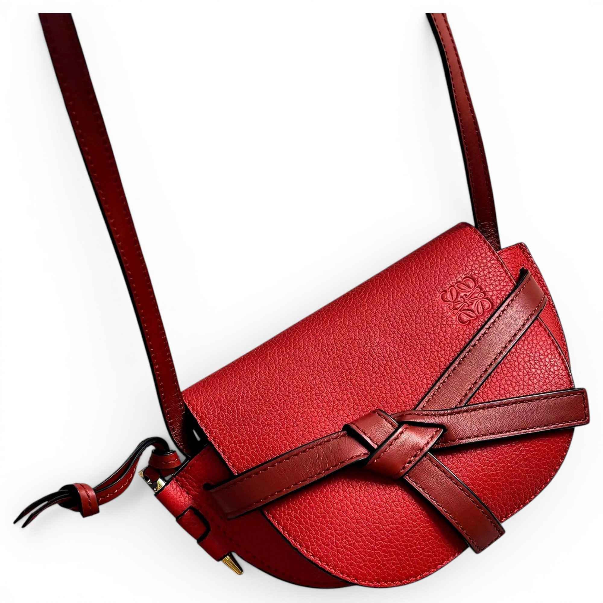 Gate leather crossbody bag