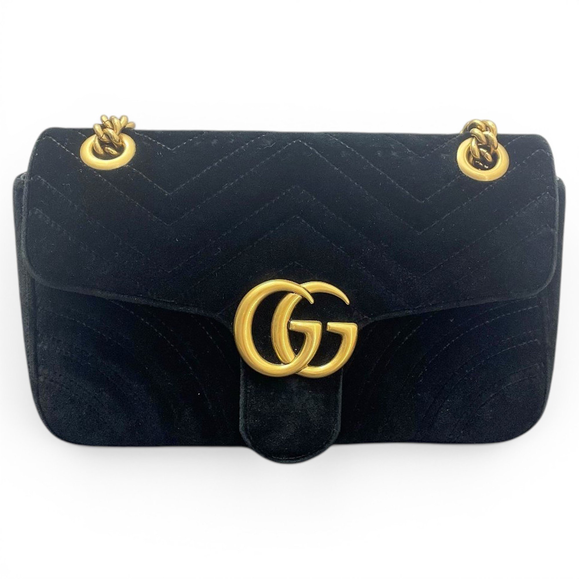GG Marmont Flap velvet handbag