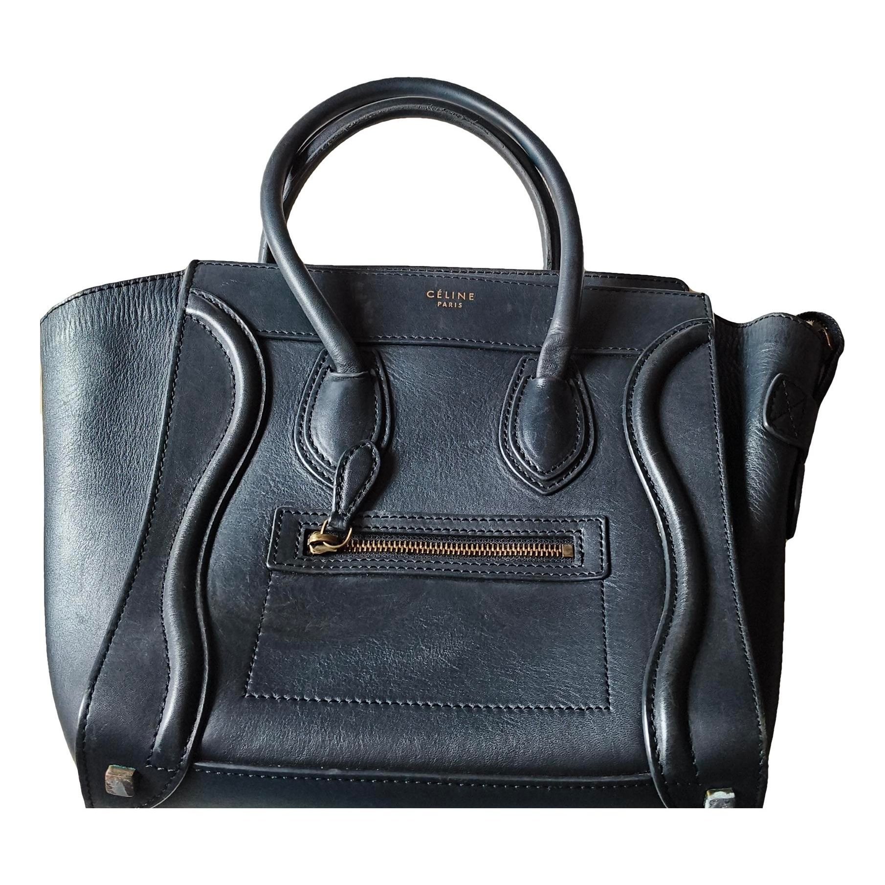 Luggage leather tote