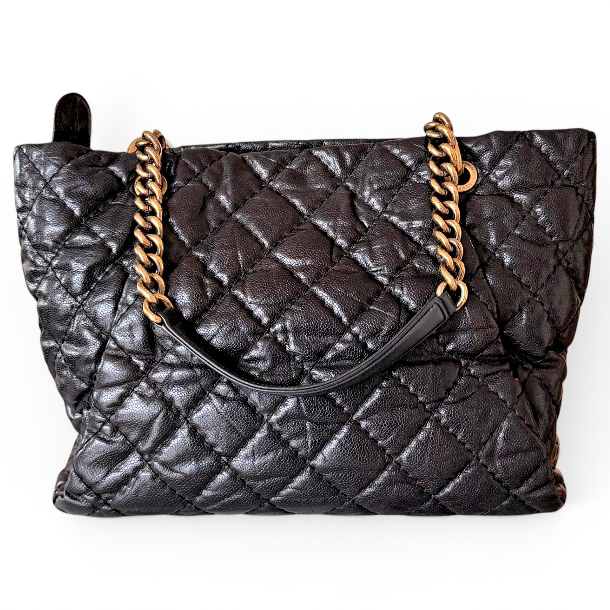 Grand shopping leather tote