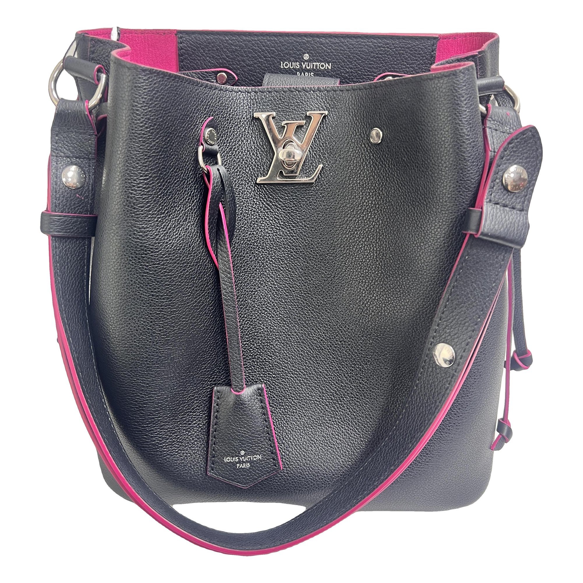 Louis Vuitton Lockme Bucket leather handbag