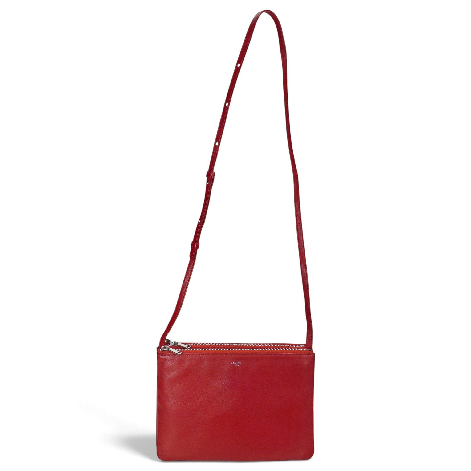 Trio leather crossbody bag