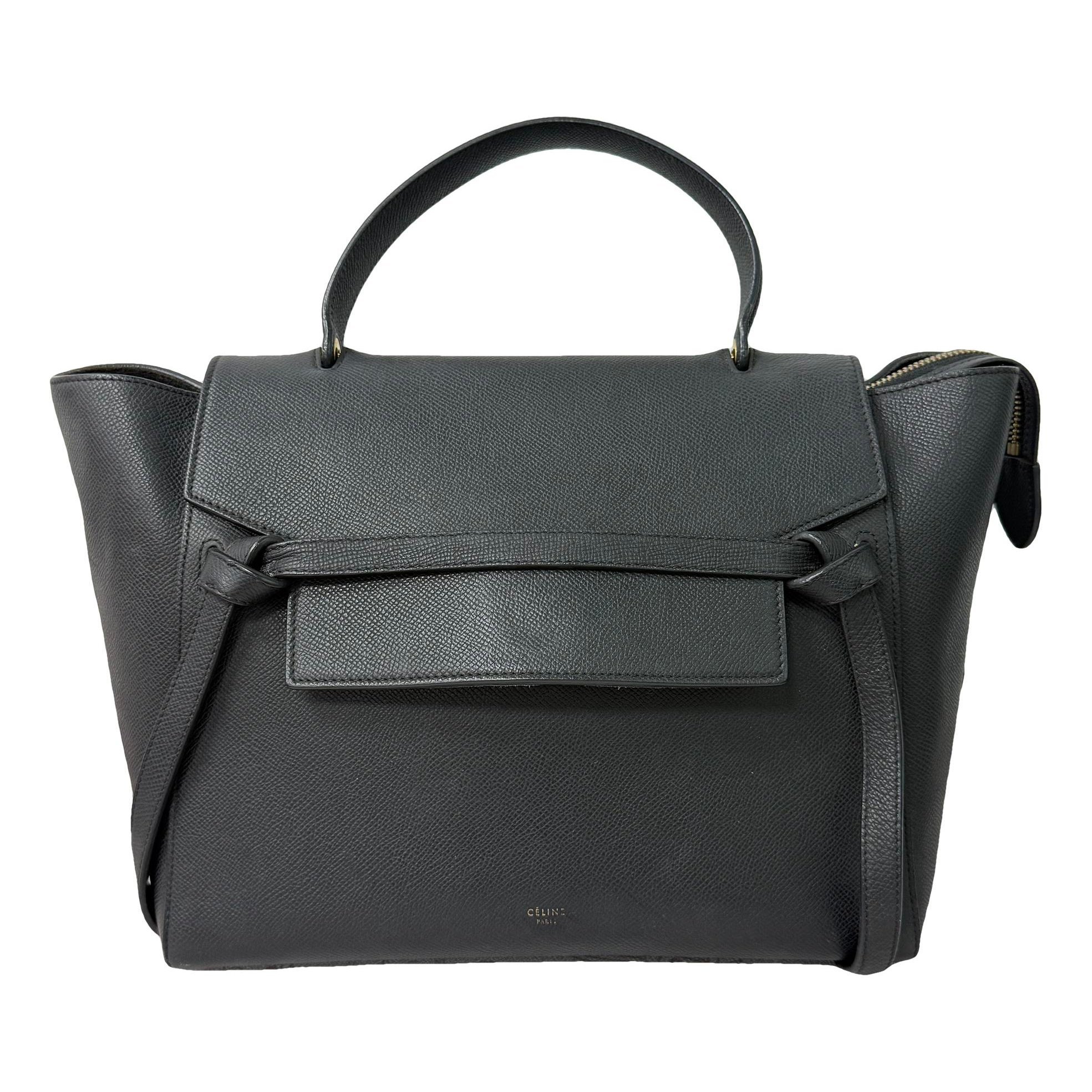 Belt leather handbag