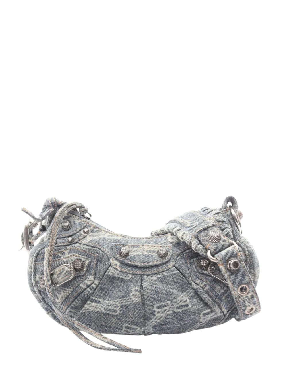 2018-2026 Mini BB Monogram Denim Le Cagole satchel
