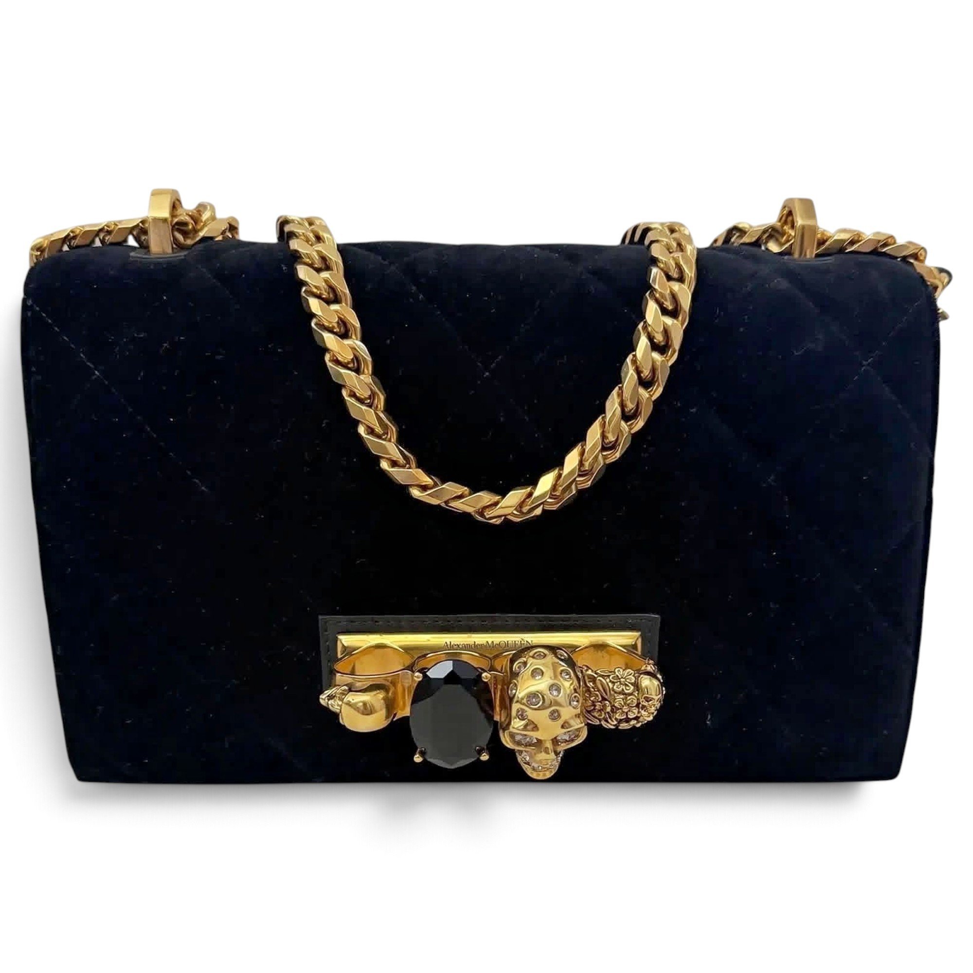 Heroine Chain velvet handbag