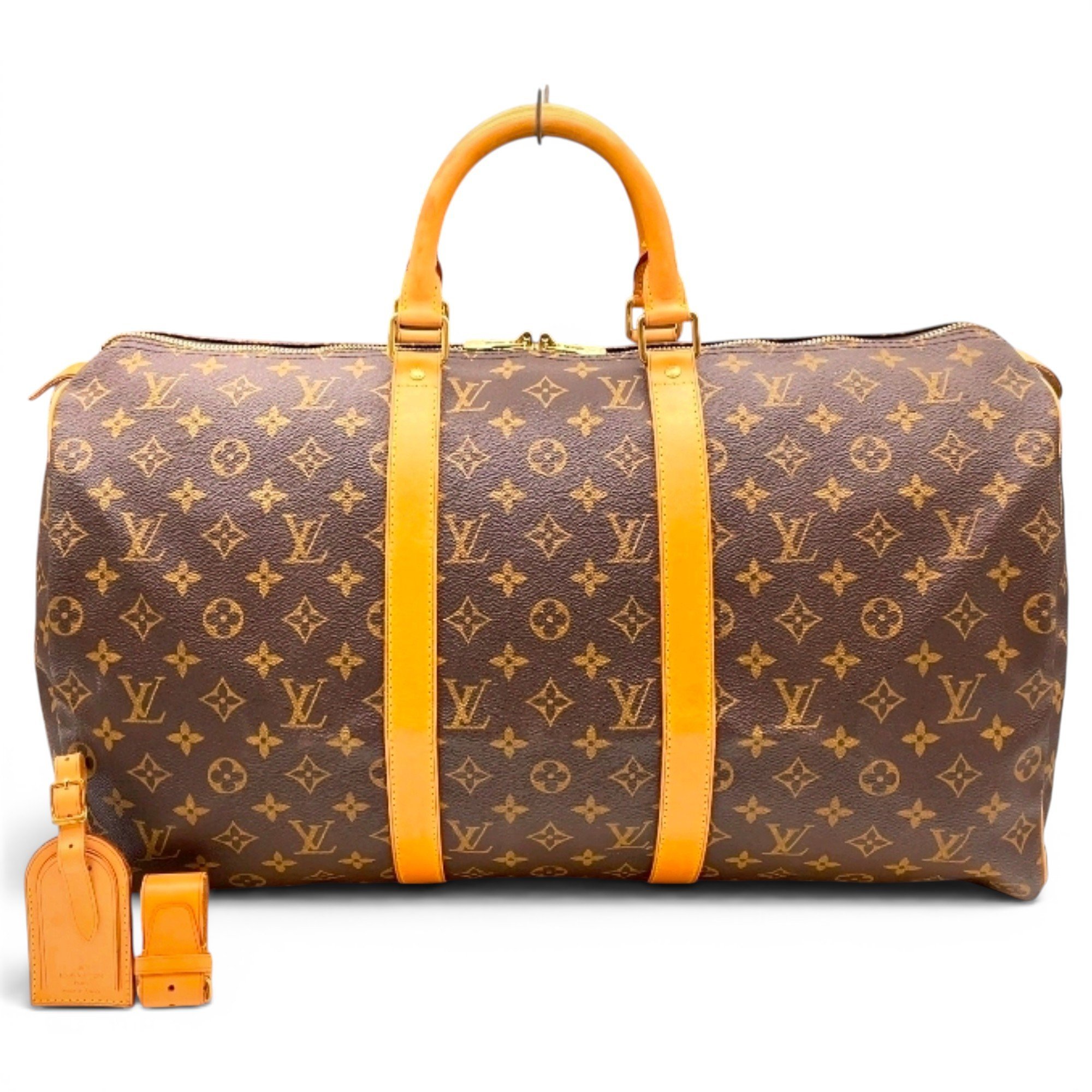 Keepall leather travel bag