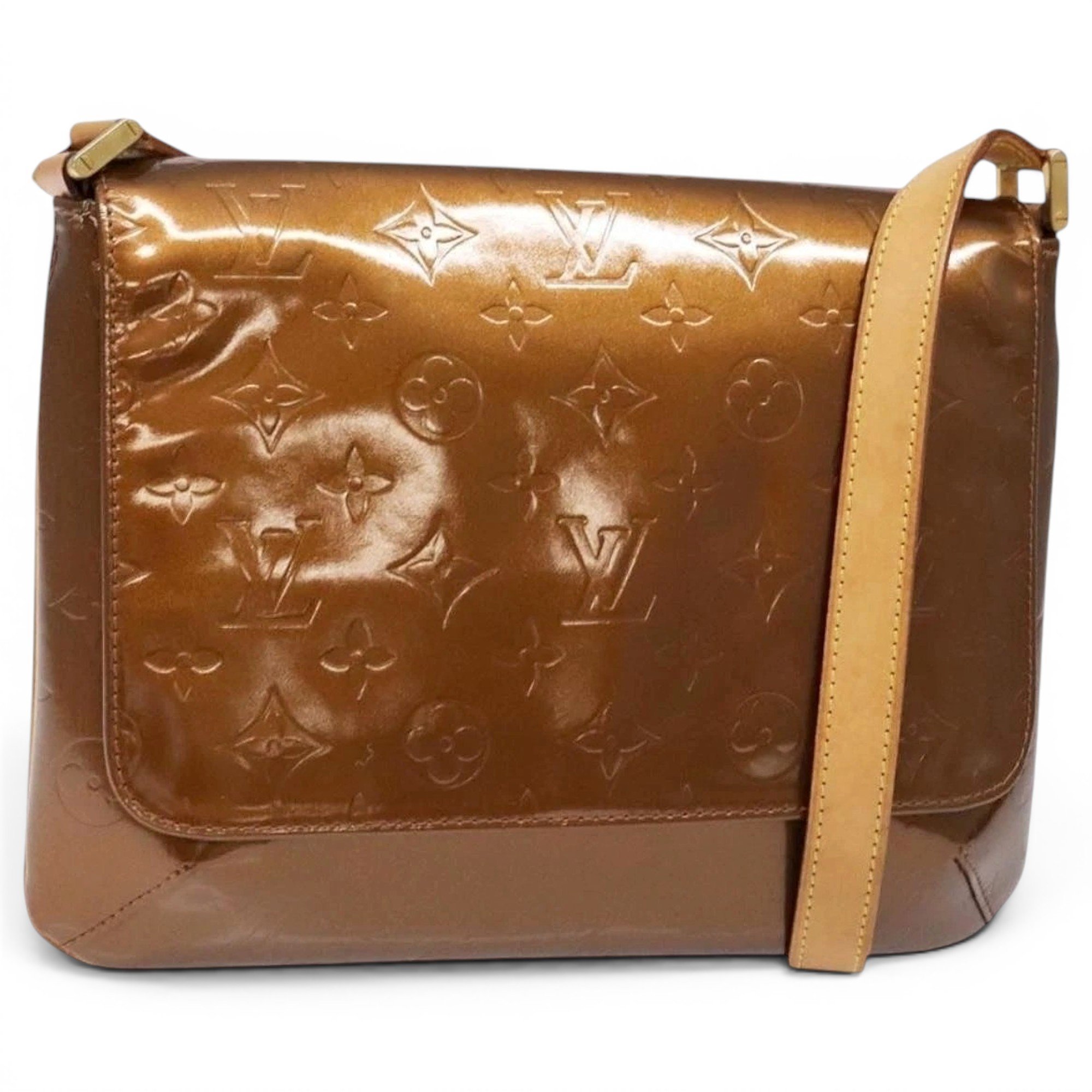 Thompson patent leather handbag