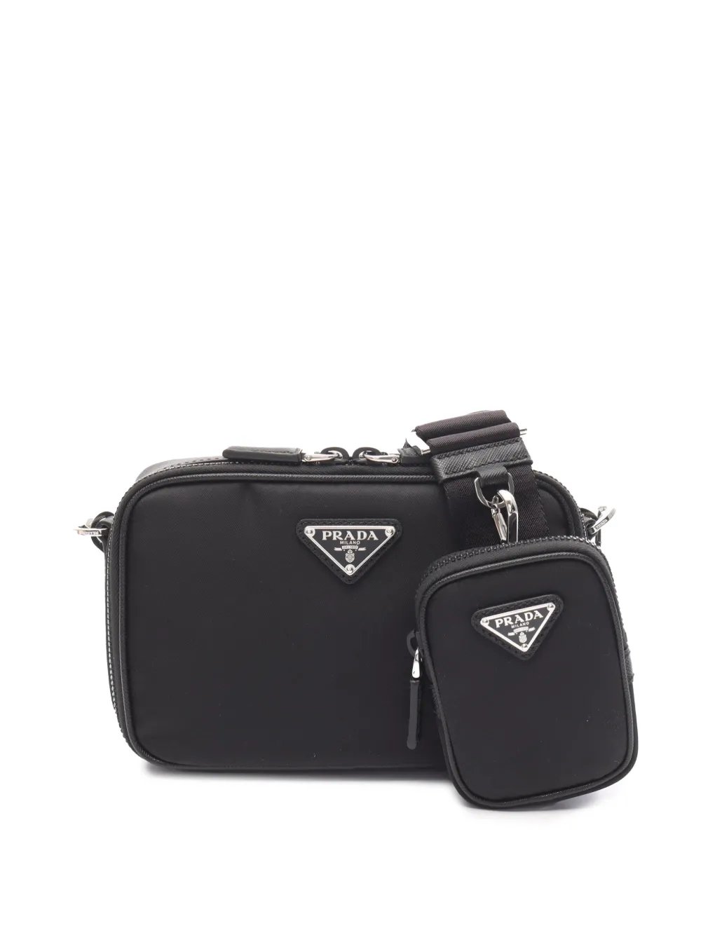 2013-2026 Medium Saffiano Trimmed Re Nylon Brique satchel