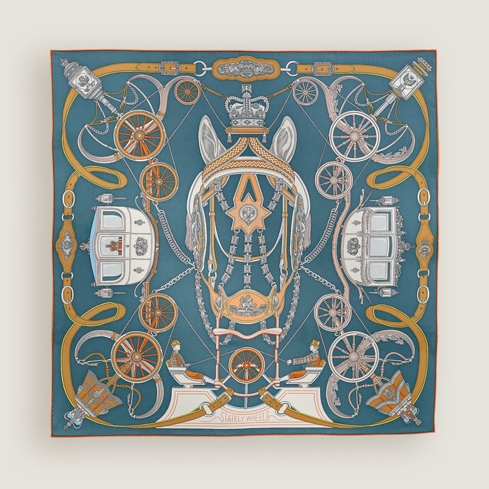 Stately Wheels Scarf 90