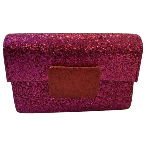Lulu glitter clutch bag