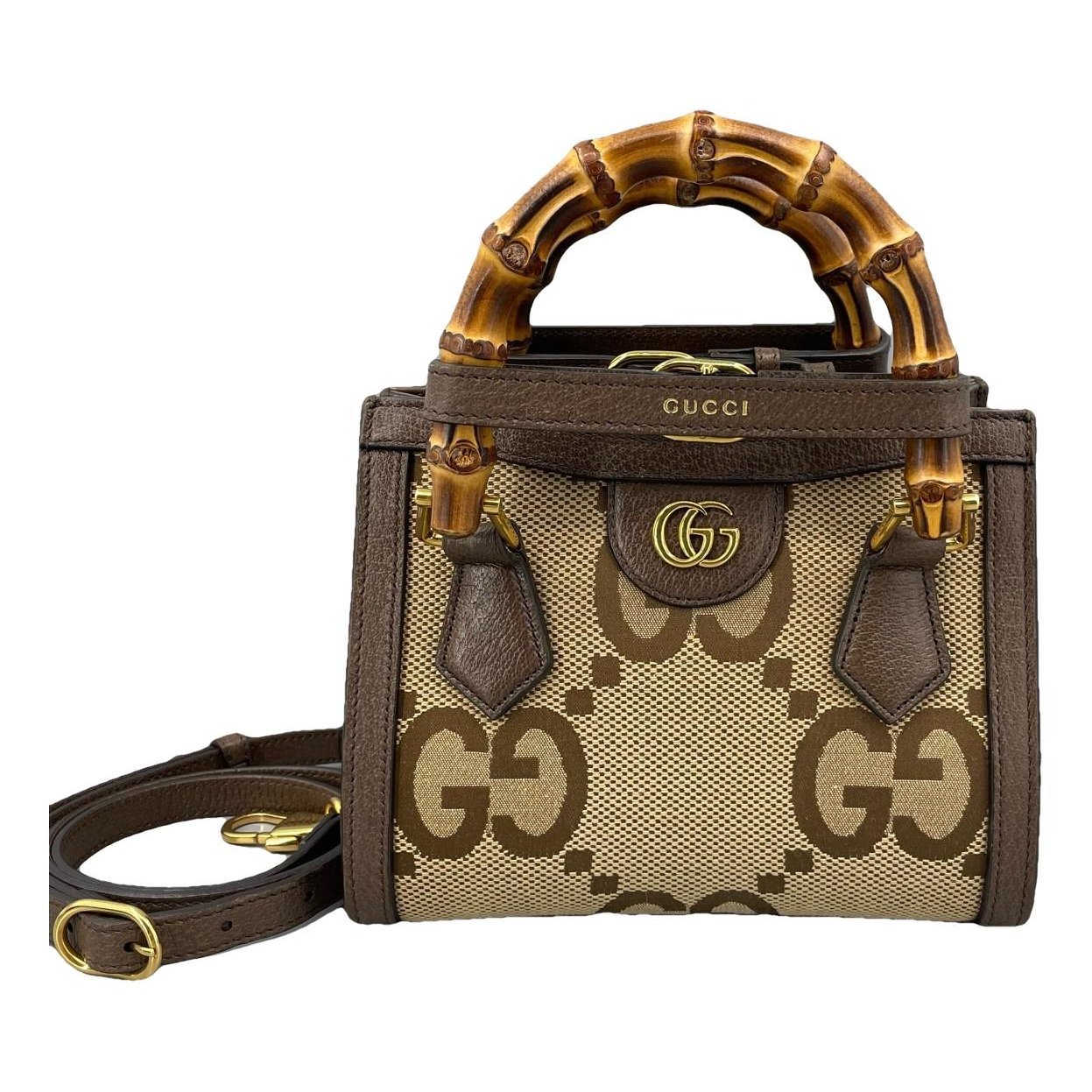 Diana Bamboo leather handbag
