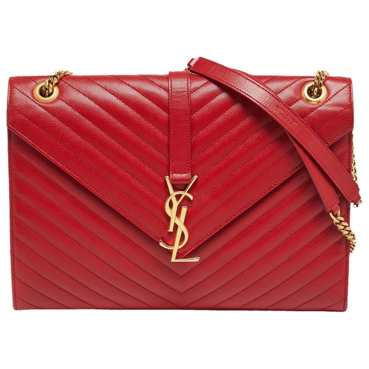 Envelope leather handbag