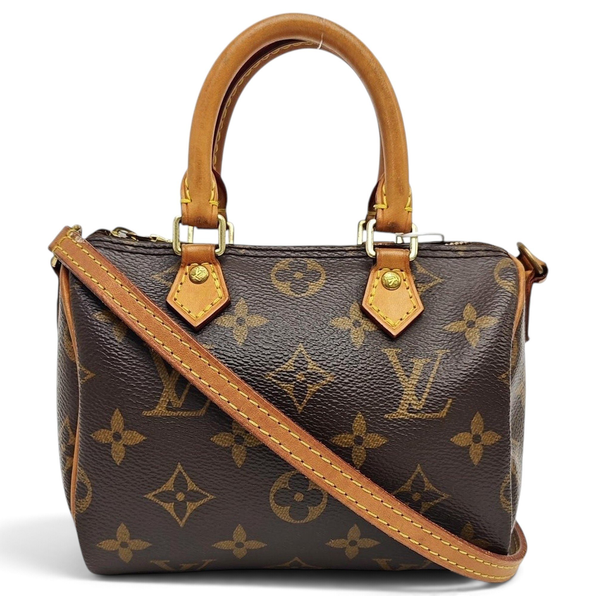 Louis Vuitton Nano Speedy / Mini HL leather handbag