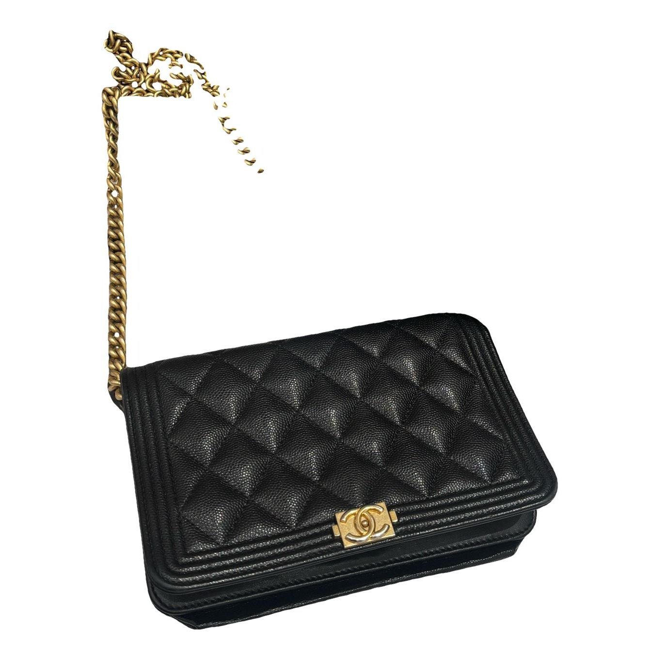 Wallet On Chain Boy leather handbag