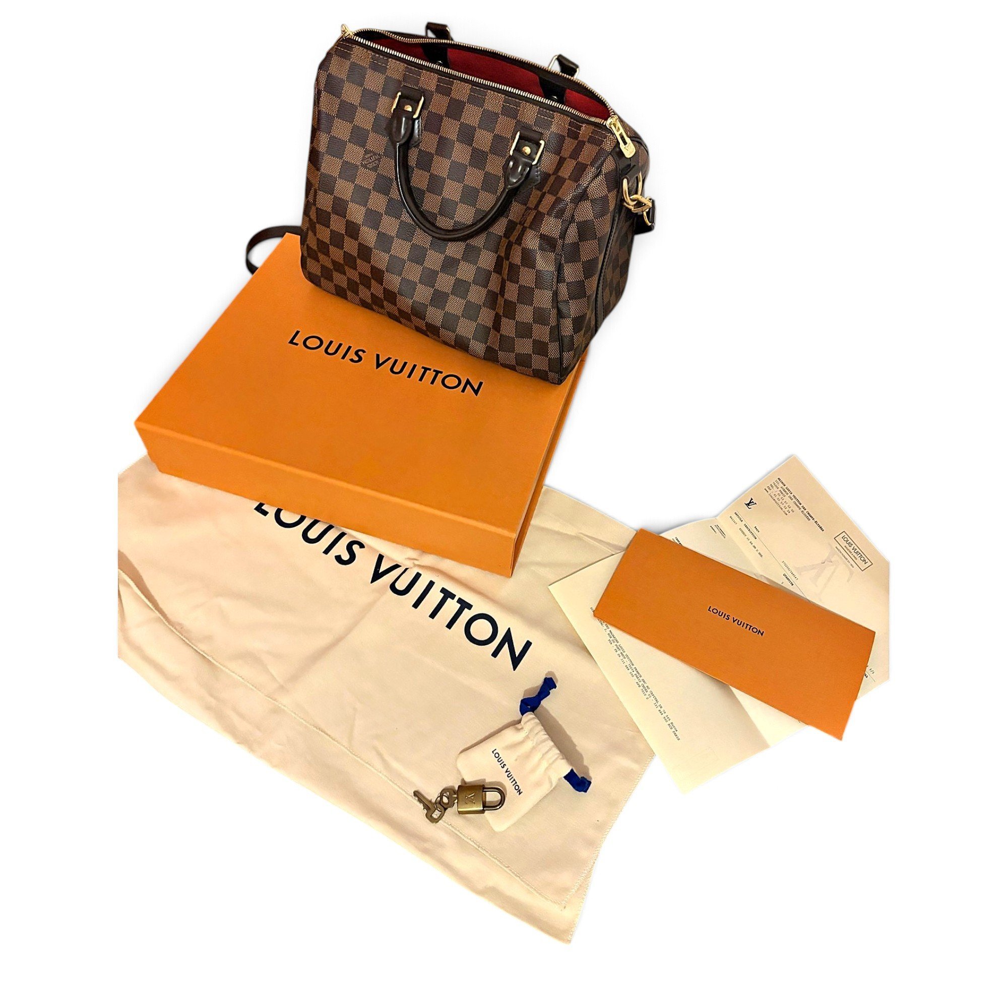 Speedy leather crossbody bag